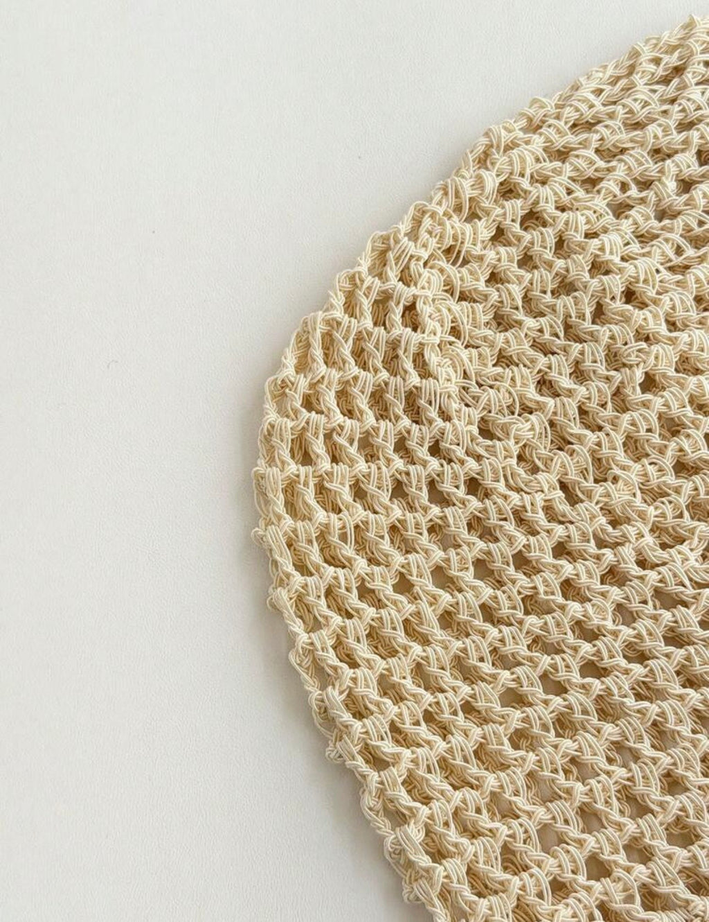 Beige Bloom Crochet Top 🤍