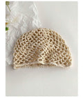 Natural Mesh Crochet Beanie 🤍